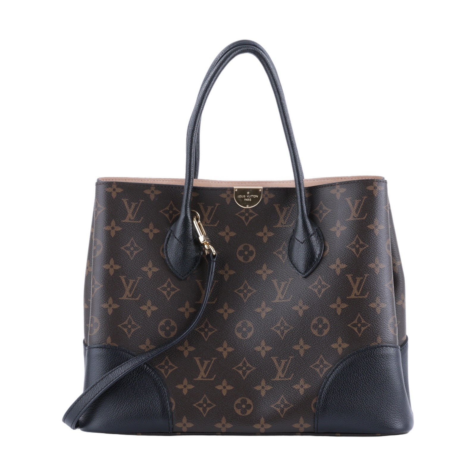 路易威登 LOUIS VUITTON Flandrin 托特包 肩背包 斜背包 M41595 原花拼黑邊Flandrin 2way 背帶