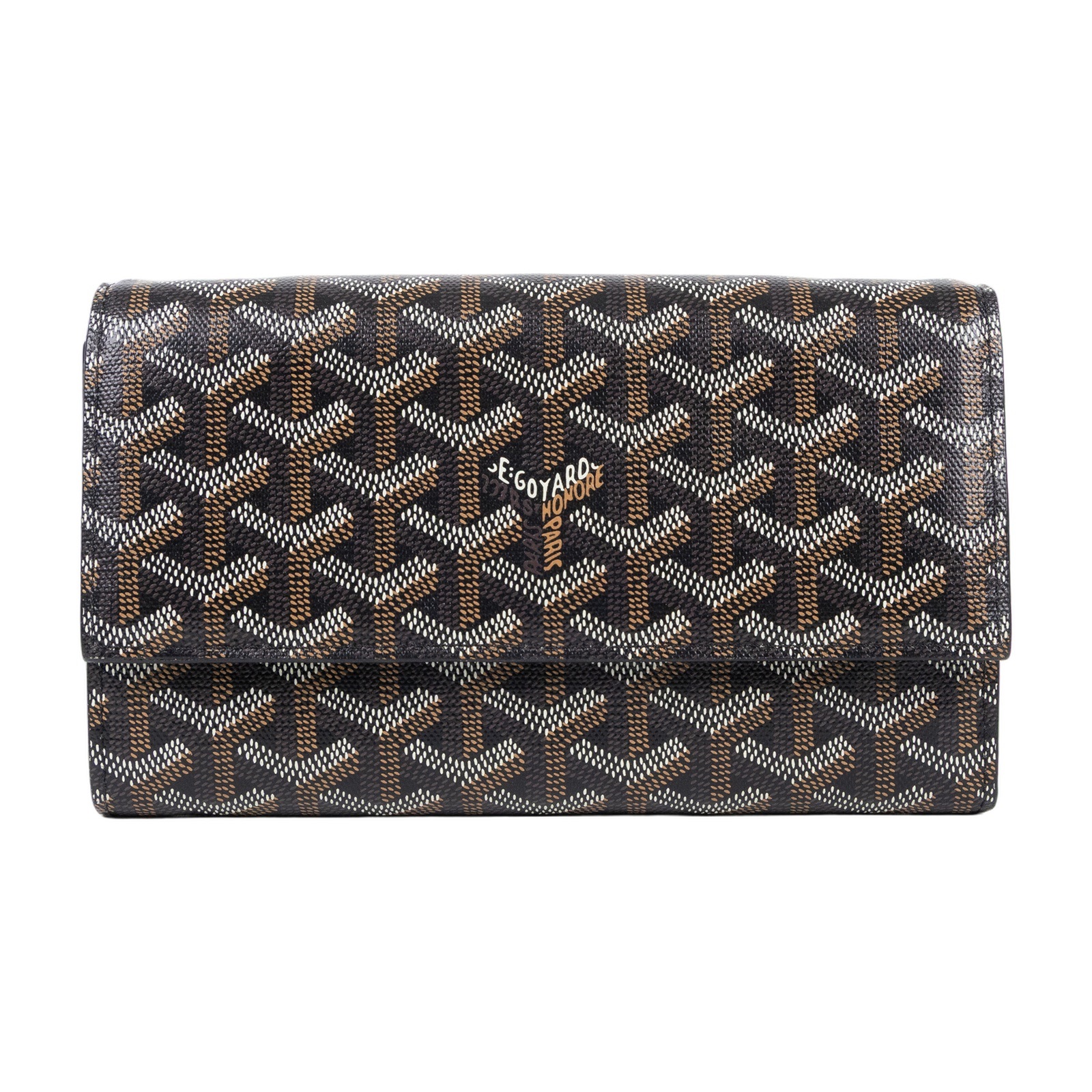 高雅德 GOYARD Varenne Continental Wallet 錢包 VAREN3MMLTY 黑棕Varenne WOC 防塵袋