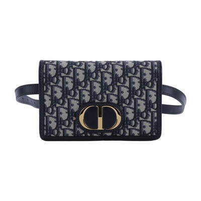 迪奧 CHRISTIAN DIOR Lady Dior My 帆布 鍊條 肩背 手拿包 S2086UTZQ  原廠盒子/背帶