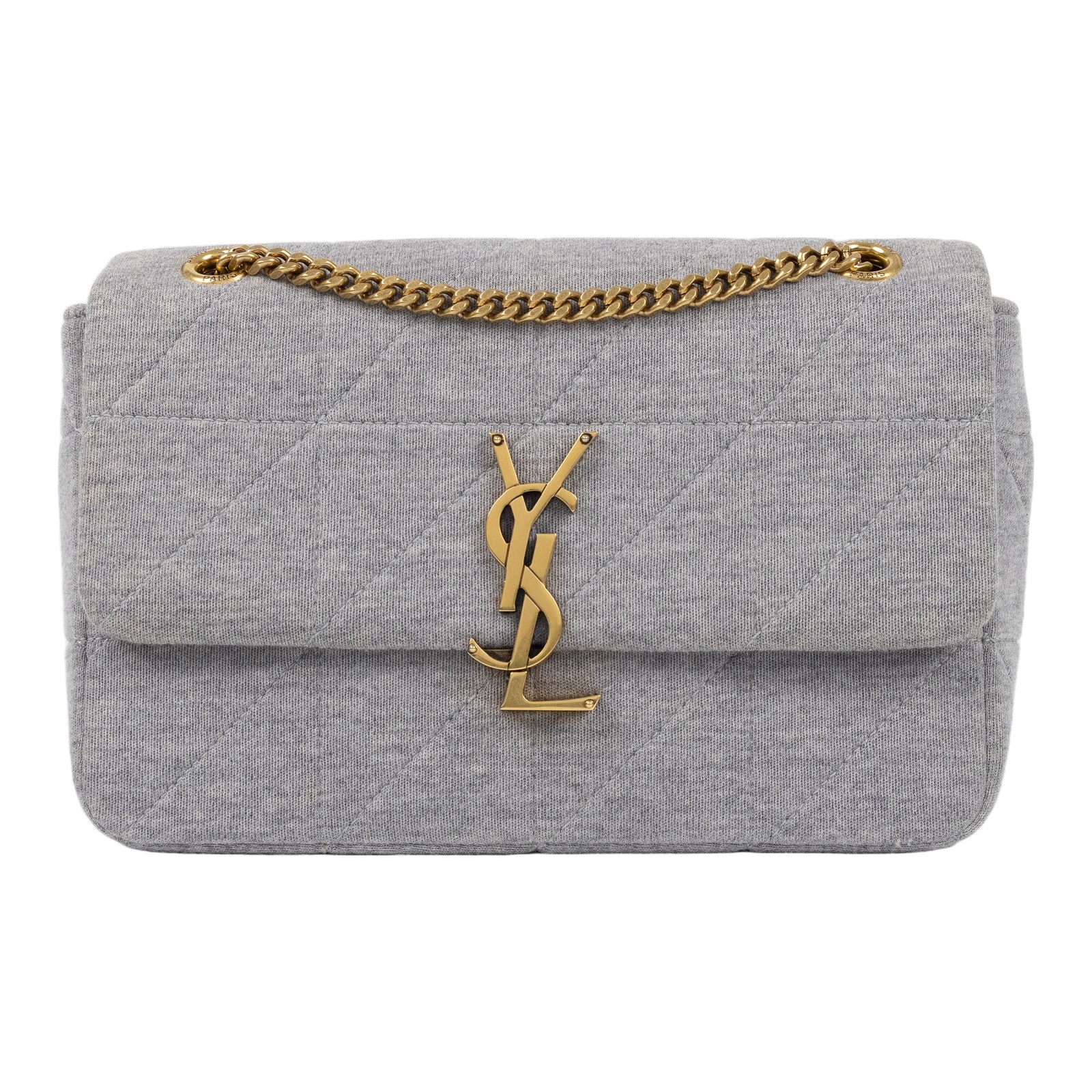 聖羅蘭 YSL SAINT LAURENT Jamie Medium 肩背包 斜背包 鏈條包 6348202F927 灰 JAMIE NEW 防塵袋