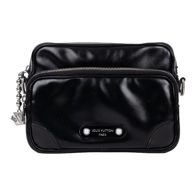路易威登 LOUIS VUITTON Nil 斜背包 肩背包 手提包 M13987 晶片款 黑皮革Nil 防塵袋/購買證明/行李吊牌/背帶2