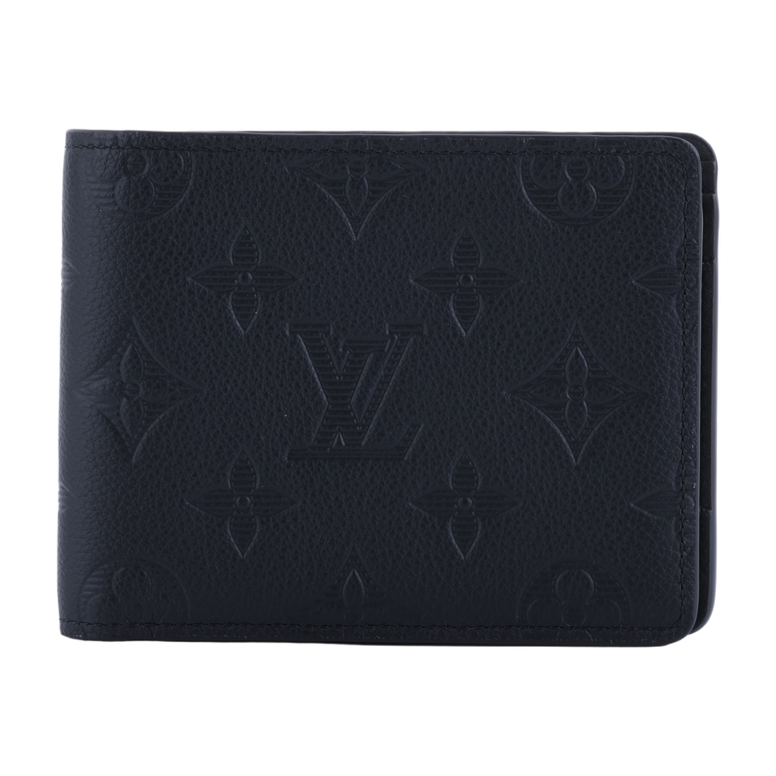 路易威登 LOUIS VUITTON Multiple 錢包 短夾 M62901 晶片款 黑原花壓印Multiple短夾 原廠盒子/防塵袋