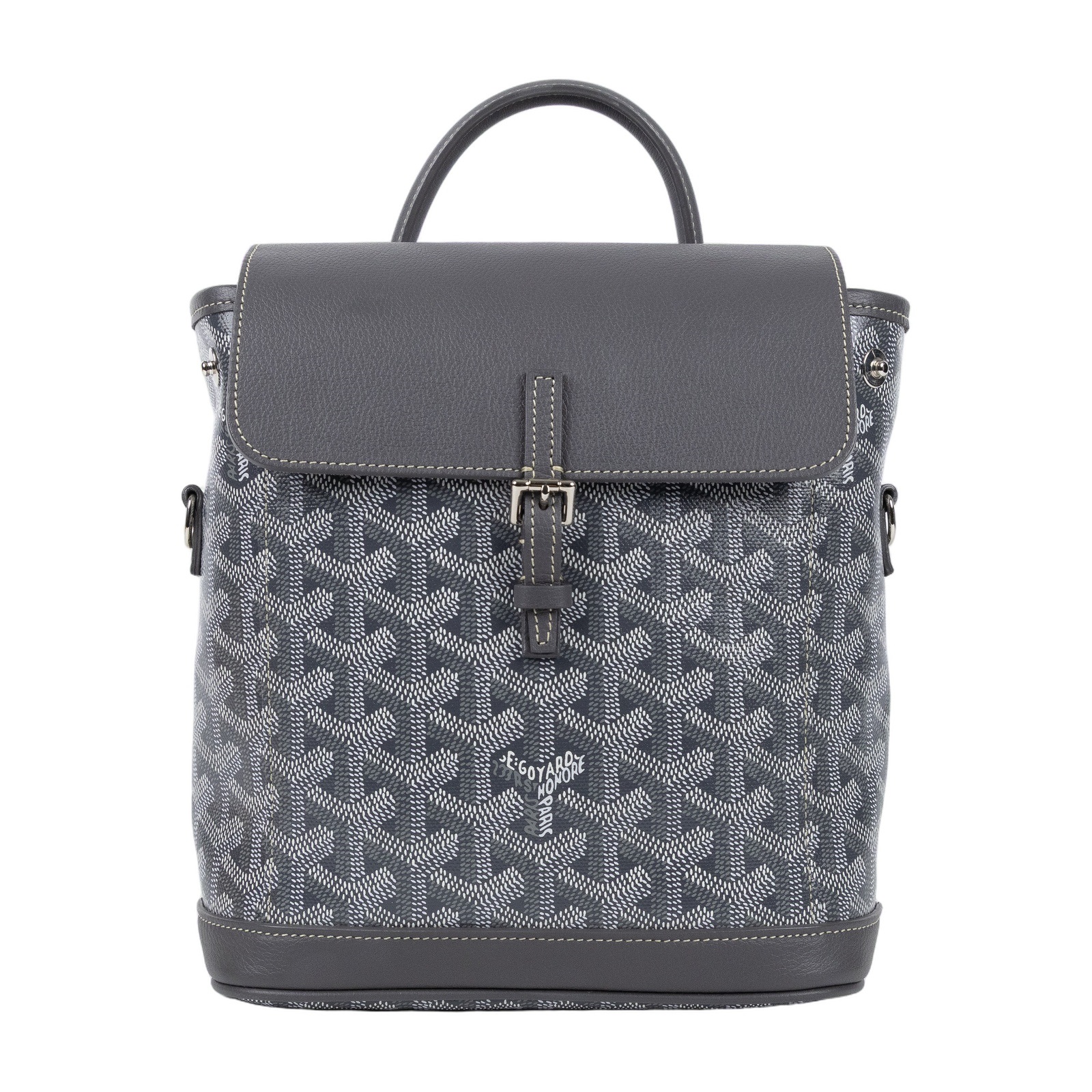 高雅德 GOYARD Alpin 迷你背包 ALPIN2MINTY 灰ALPIN MINI後背包 防塵袋/國外購買證明