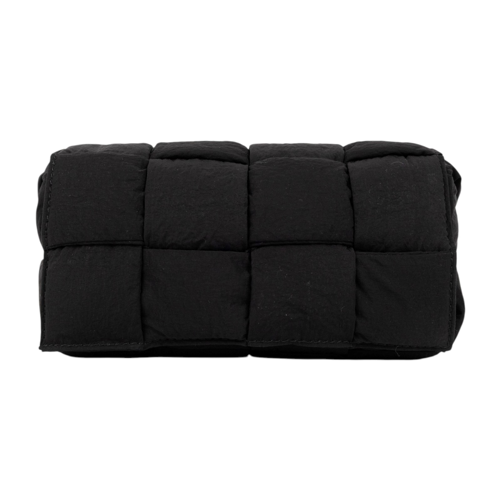 寶緹嘉 BOTTEGA VENETA Padded Cassette 尼龍 編織腰包 679763VBO80 黑尼龍CASSETTE 斜背包4X2 防塵袋