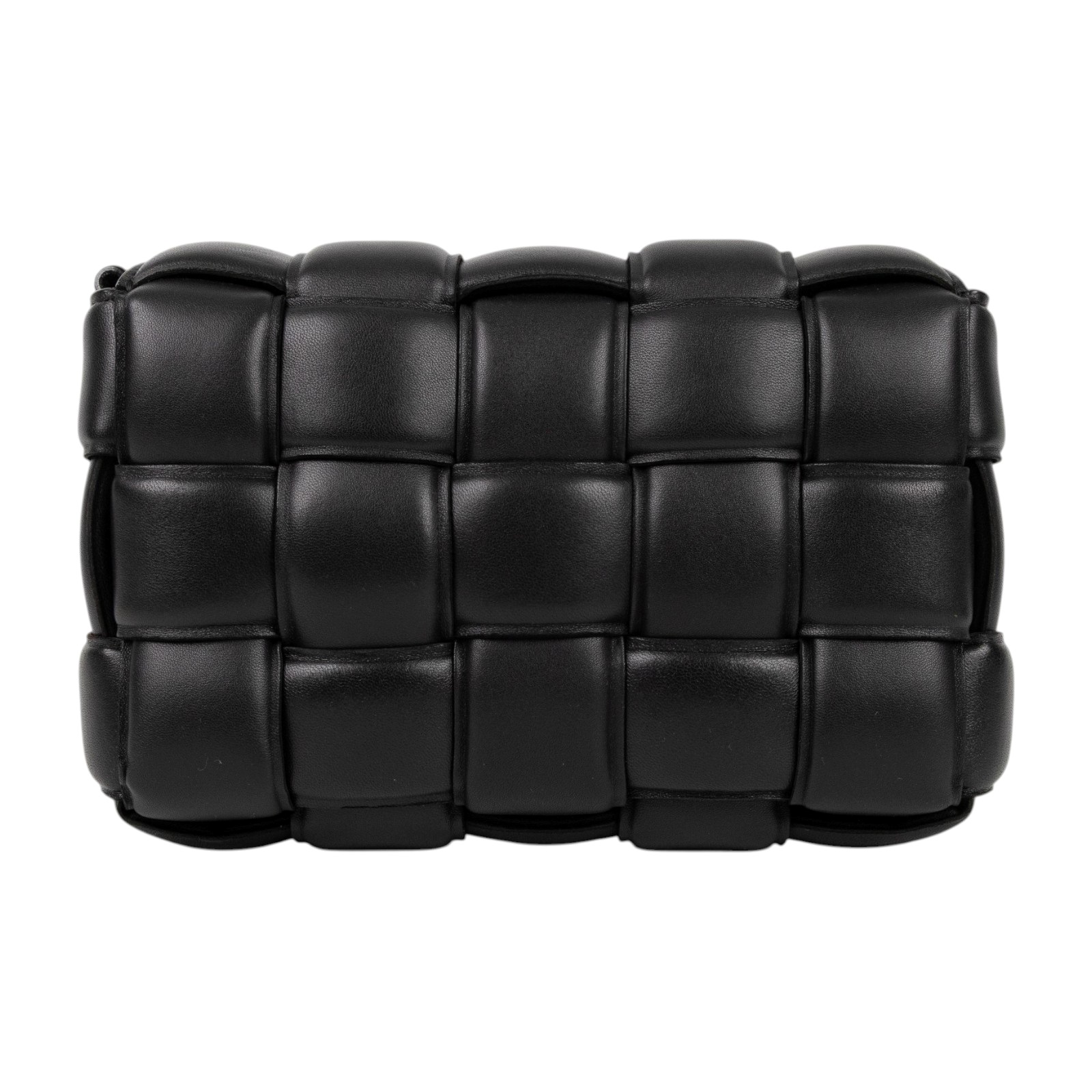 寶緹嘉 BOTTEGA VENETA Padded Cassette 枕頭編織包 591970VCQR1 黑PADDED CASSETTE 5X3 防塵袋