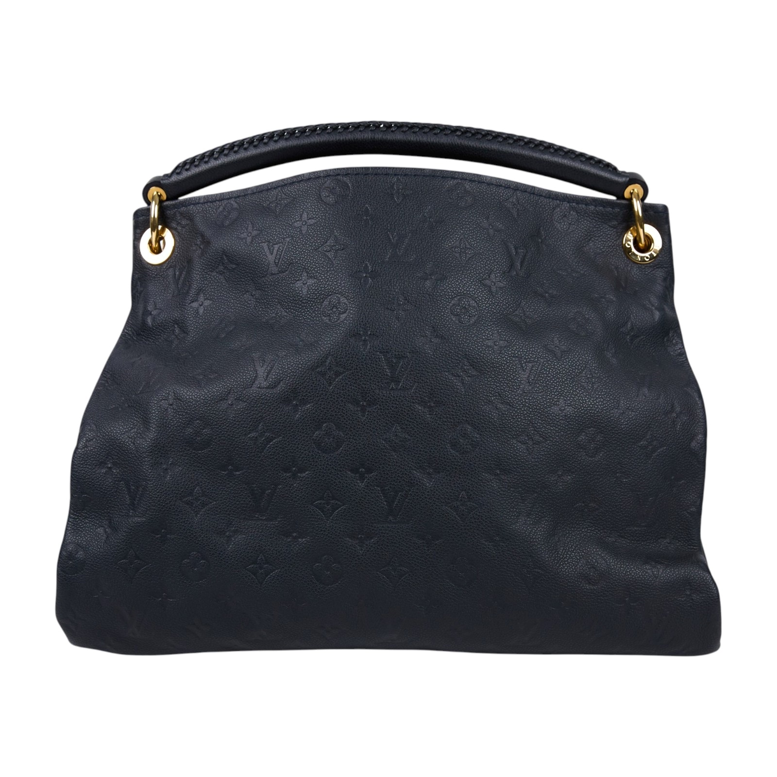 路易威登 LOUIS VUITTON Artsy MM 手提包 Monogram Empreinte M41066 黑壓紋ARTSY MM 鑰匙圈吊繩