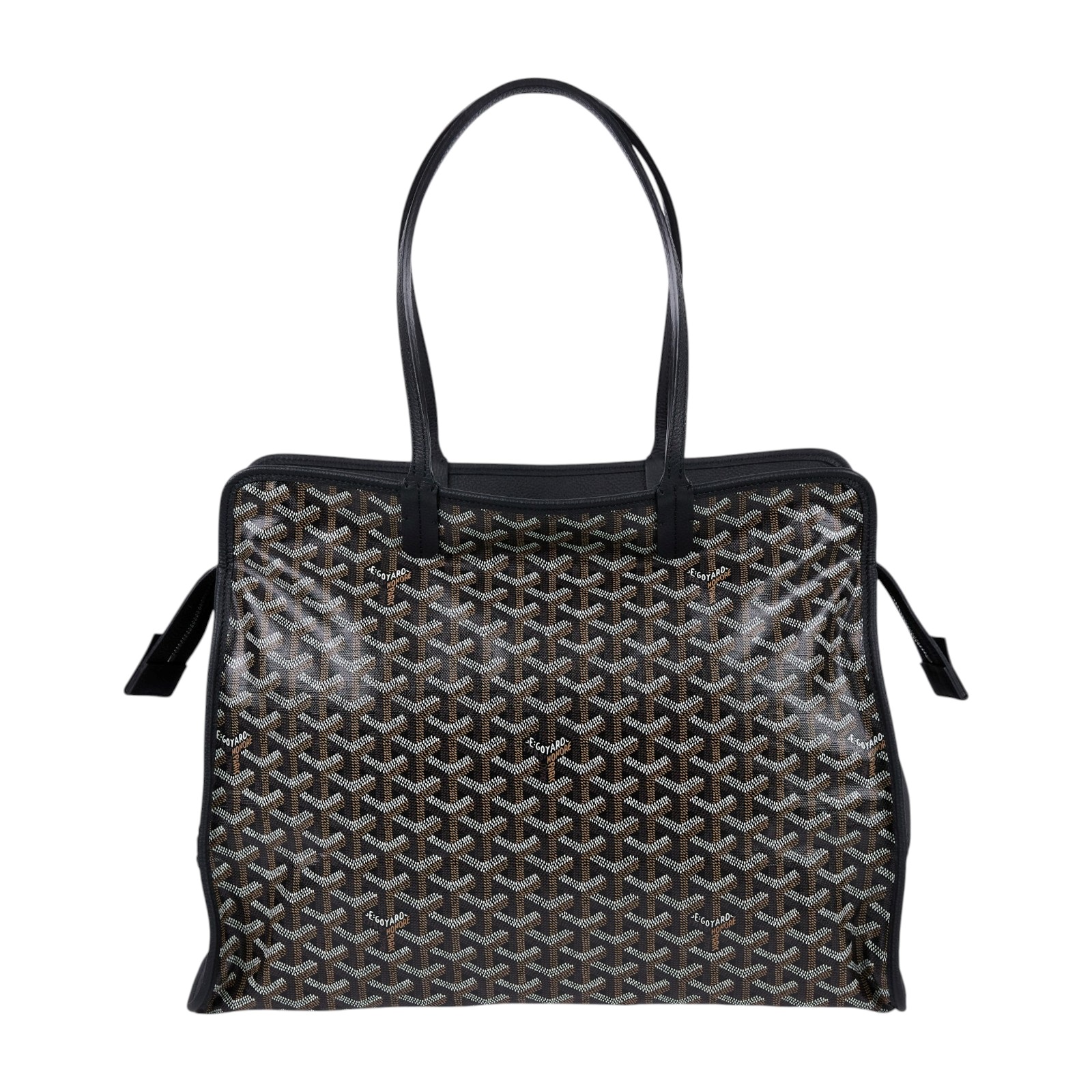 高雅德 GOYARD Sac Hardy PM 手提托特包 HARDY2PMLTY 黑HARDY TOTE PM 防塵袋/內袋/購買證明影本