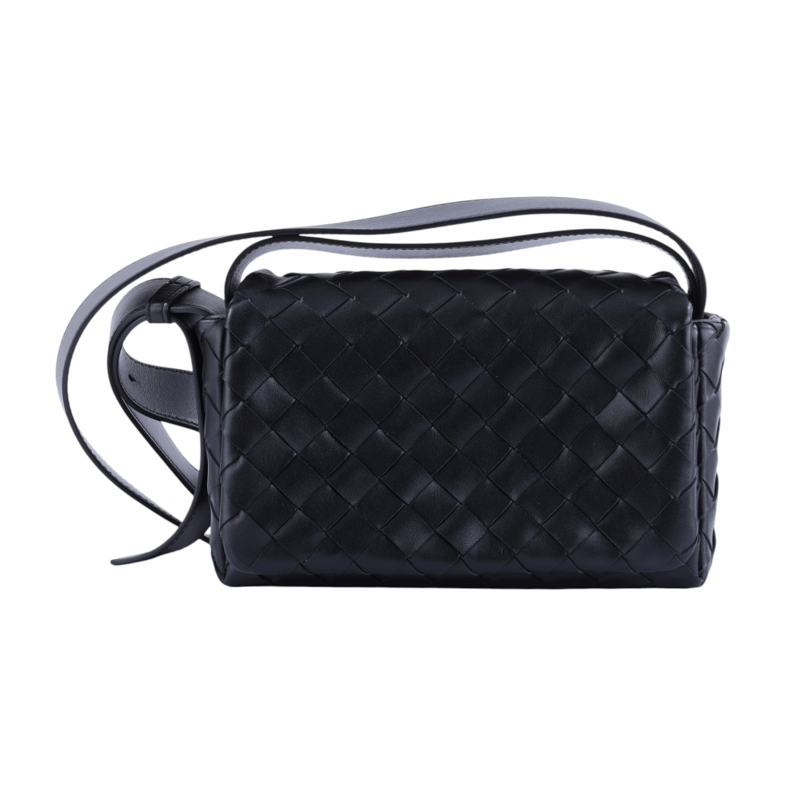 寶緹嘉 BOTTEGA VENETA Intrecciato 翻蓋編織迷你包 857931V2HL0 晶片款  無附屬品
