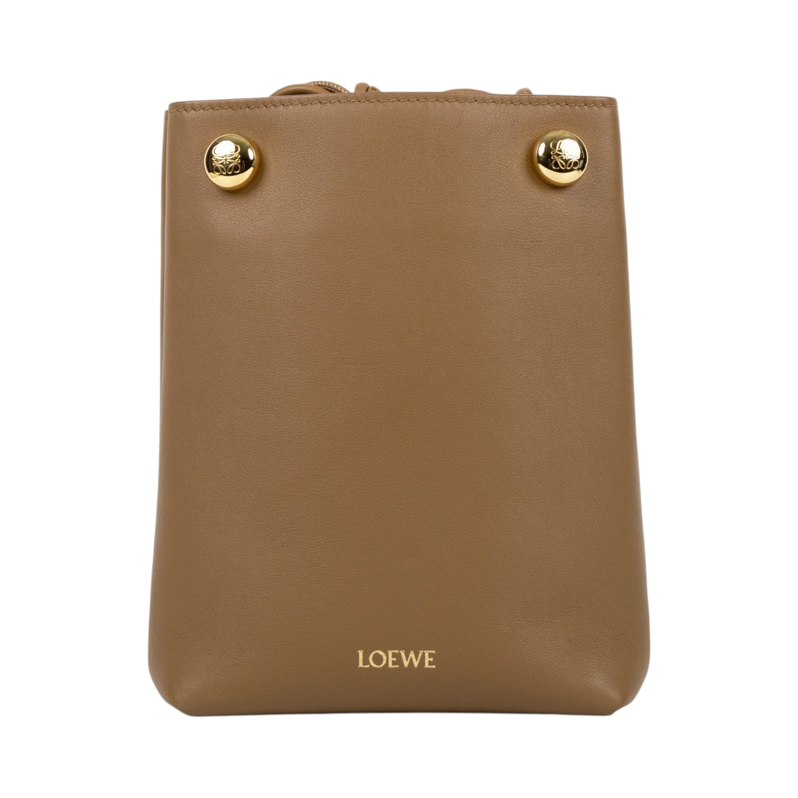 羅意威 LOEWE Pebble Pouch 肩背包 斜背包 CANBSPPX01 焦糖Anagram Pebble側背包 防塵袋