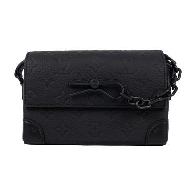 路易威登 LOUIS VUITTON Steamer 隨身 錢包 黑色 M81746 晶片款 黑原花壓紋STEAMER 原廠盒子/防塵袋/購買證明