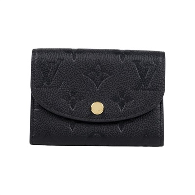 路易威登 LOUIS VUITTON Rosalie 零錢包 黑色 M81455 晶片款 黑原花壓紋Rosalie零錢包 原廠盒子/防塵袋