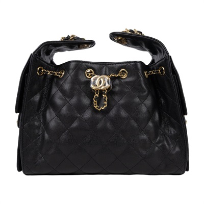 香奈兒 CHANEL 25 小型包 AS5293 晶片款 黑金荔枝25包 小號 原廠盒子/防塵袋