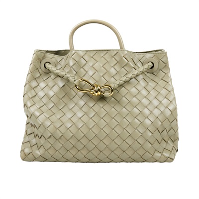 寶緹嘉 BOTTEGA VENETA Medium Andiamo 中型 手提 肩背包 766016VCPP1 灰綠ANDIAMO MEDIUM 無附屬品