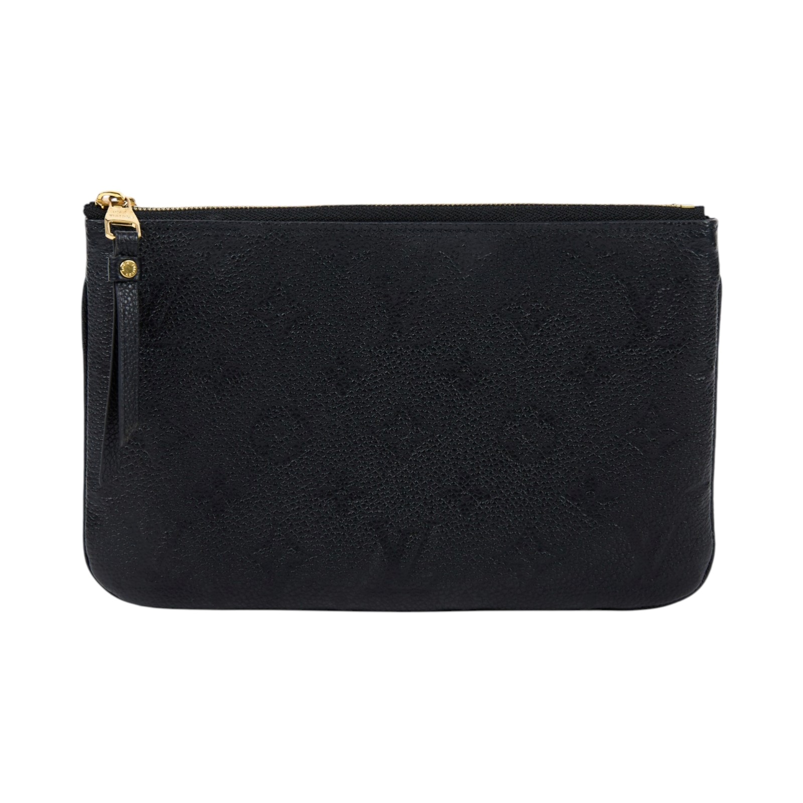 路易威登 LOUIS VUITTON Double Zip Pochette 牛皮 多夾層手拿 斜背包 M68568  原廠盒子/防塵袋/背帶