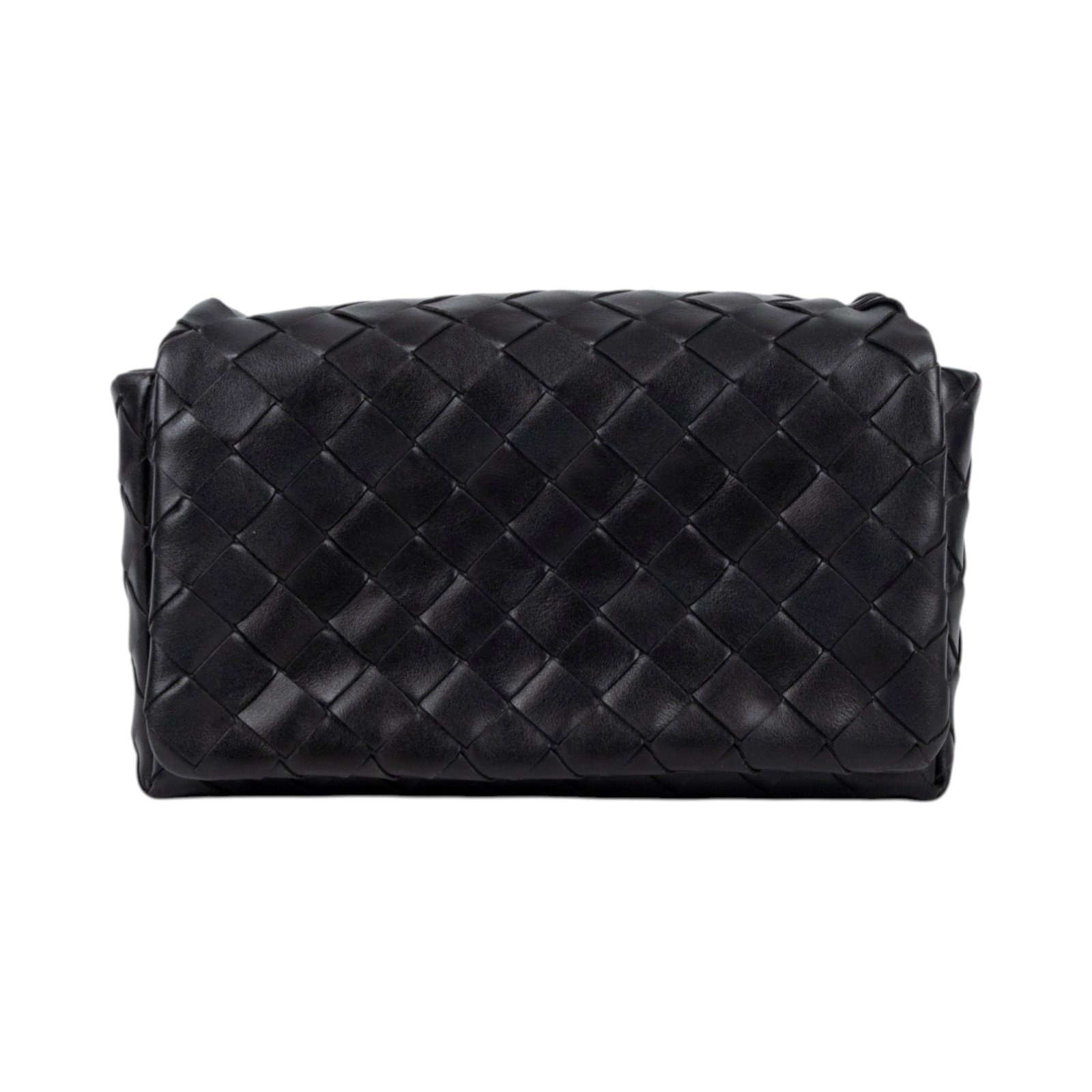 寶緹嘉 BOTTEGA VENETA Intrecciato 翻蓋編織迷你包 857931V2HL0 晶片款 黑INTRECCIATO迷你翻蓋包 無附屬品