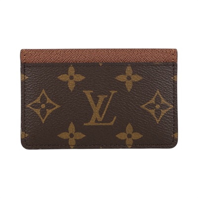 路易威登 LOUIS VUITTON 卡片套 卡夾 Monogram塗層帆布 雅馬邑色 M61733 晶片款 原花卡夾 原廠盒子/防塵袋/購買證明