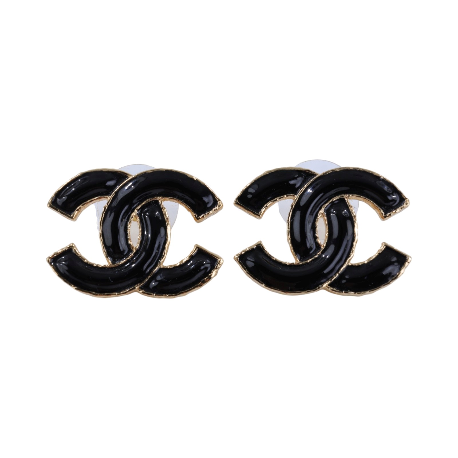 香奈兒 CHANEL CC LOGO 耳環 耳針 ABC250 B14730L23K 黑金LOGO耳環 無附屬品