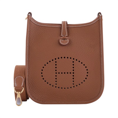 愛馬仕 Hermes Evelyne Bag Mini 伊芙琳包 Evelyne 16 EV16 GMN002 KDI  原廠盒子/防塵袋/背帶
