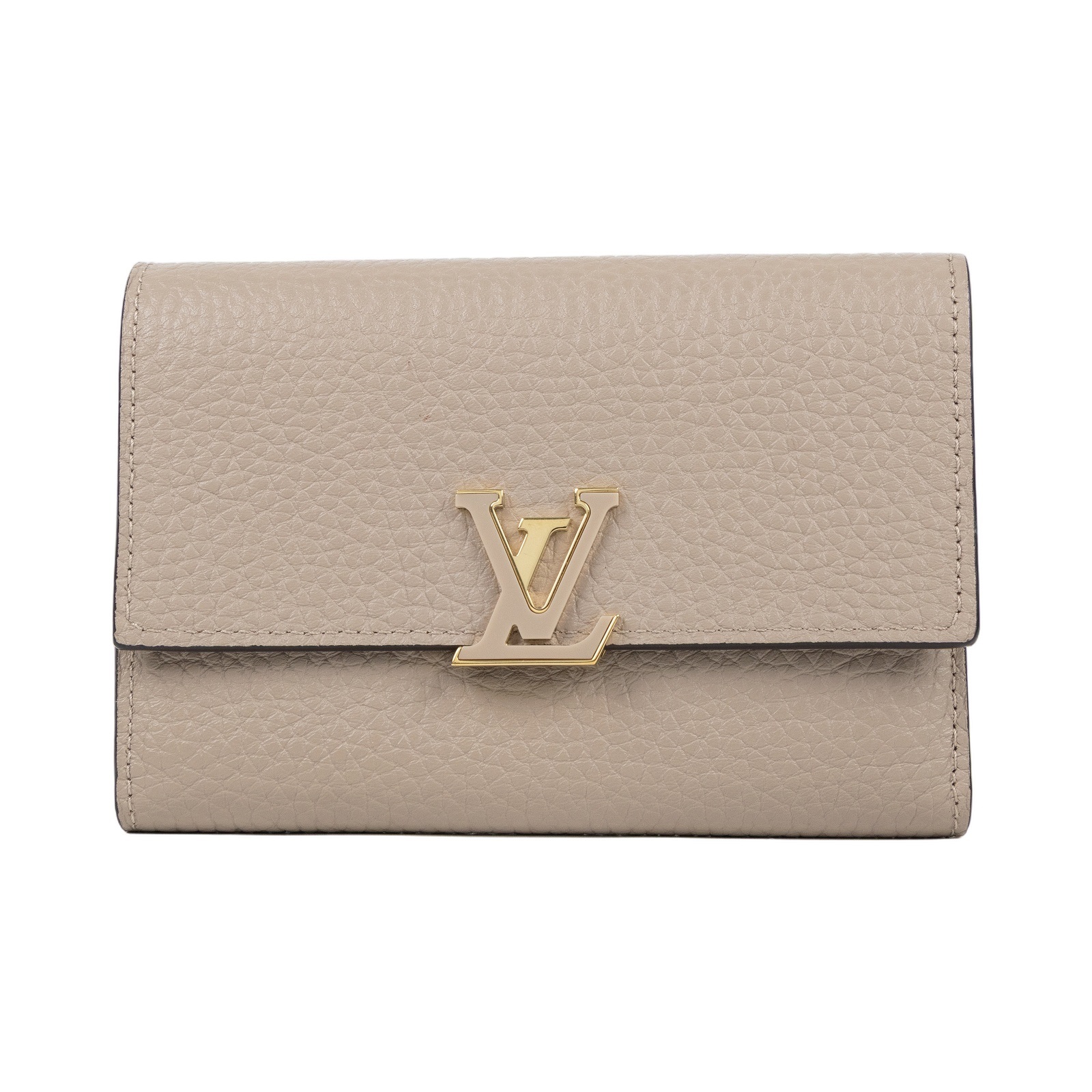 路易威登 LOUIS VUITTON Capucines 小型錢包 短夾 石灰色 M62159 晶片款  原廠盒子/防塵袋/購買證明