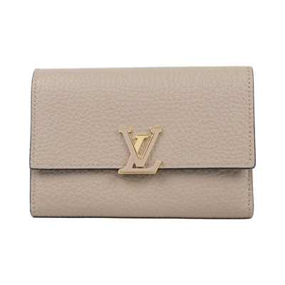路易威登 LOUIS VUITTON Capucines 小型錢包 短夾 石灰色 M62159 晶片款  原廠盒子/防塵袋/購買證明