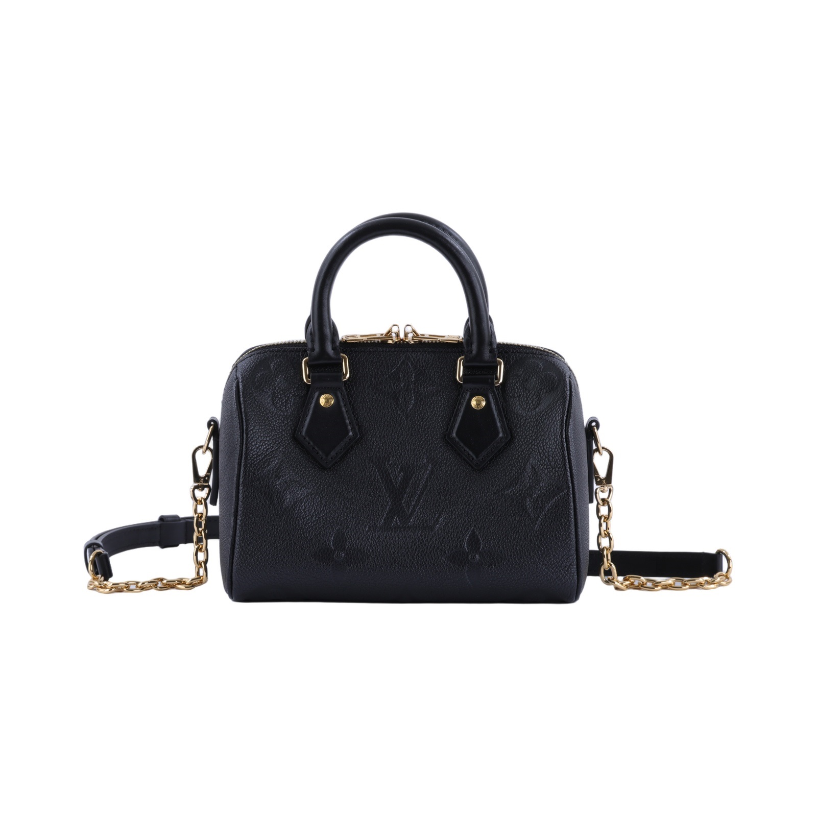 路易威登 LOUIS VUITTON Speedy Bandoulière  20 Noir 手提 斜背 波士頓包 M58953 晶片款  防塵袋/購買證明/背帶/鎖組