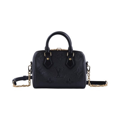 路易威登 LOUIS VUITTON Speedy Bandoulière  20 Noir 手提 斜背 波士頓包 M58953 晶片款  防塵袋/購買證明/背帶/鎖組