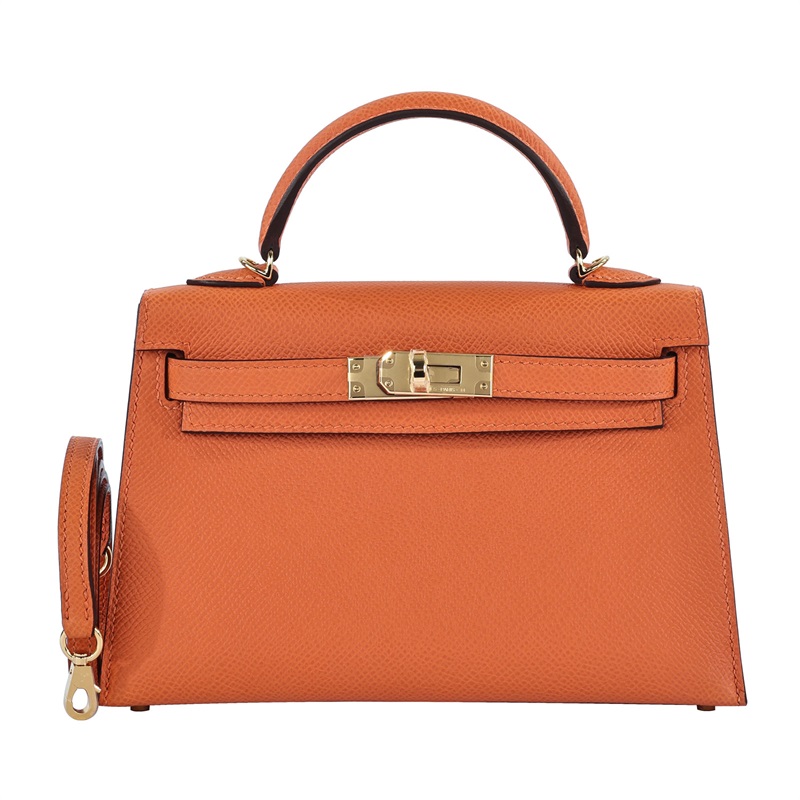 愛馬仕 Hermès Kelly Bag 凱莉包 mini KLM W FI 838 GG  原廠盒子/防塵袋2/背帶