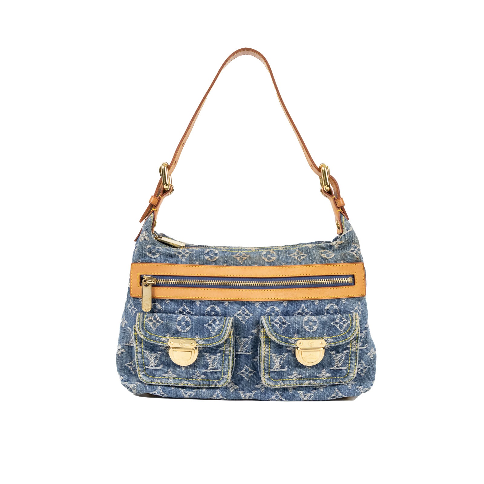 路易威登 LOUIS VUITTON Baggy PM 肩背包 M95049 牛仔藍Baggy PM肩背包 防塵袋
