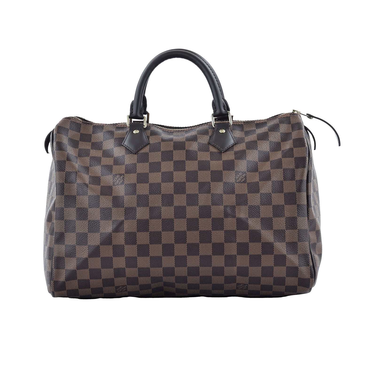 路易威登 LOUIS VUITTON Speedy 35棕棋盤 手提波士頓包 N41363 棋盤格SPEEDY35 防塵袋/鎖組