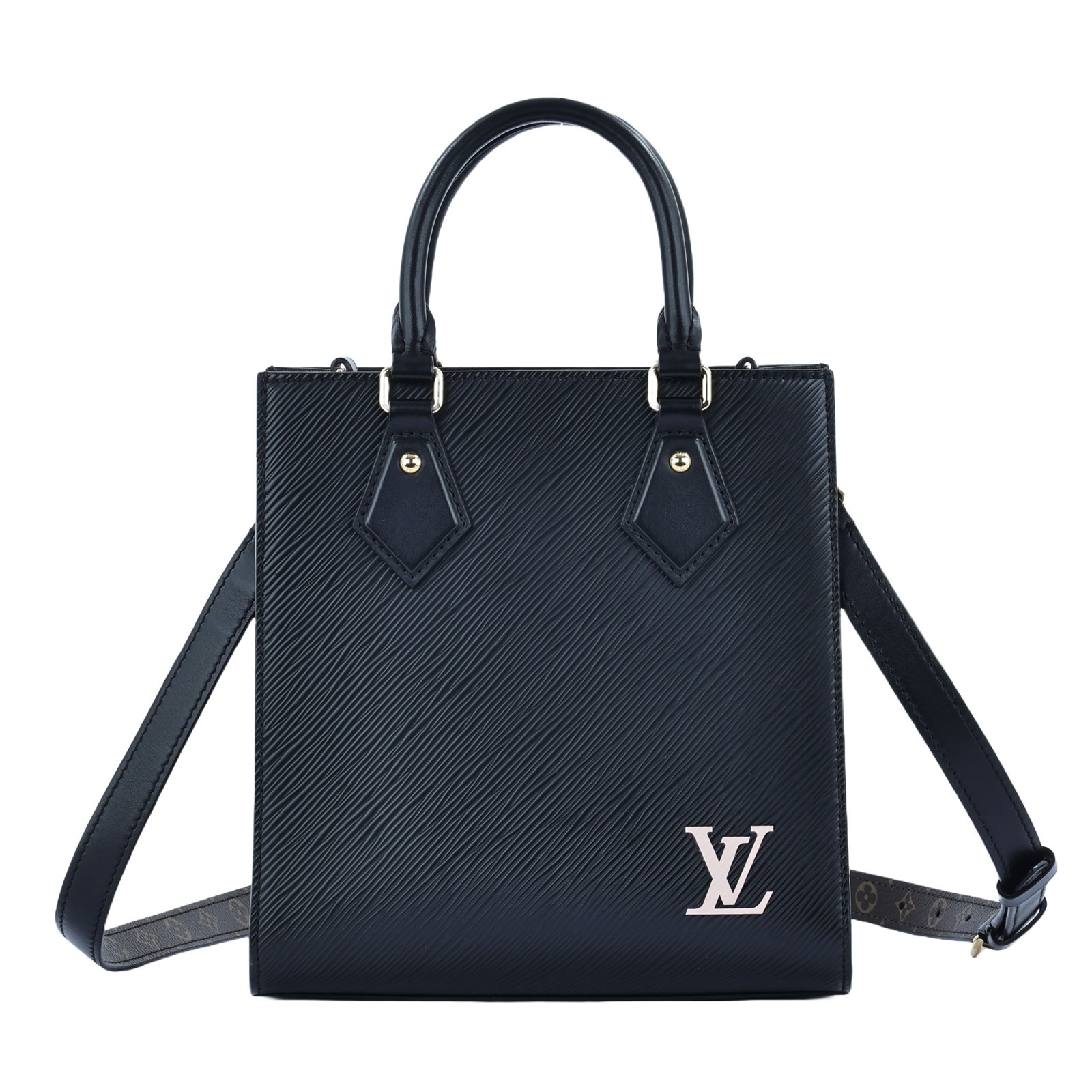 路易威登 LOUIS VUITTON Sac Plat BB 手提包 M20958 晶片款 黑金EPI Sac Plat BB 原廠盒子/防塵袋/背帶/購買證明