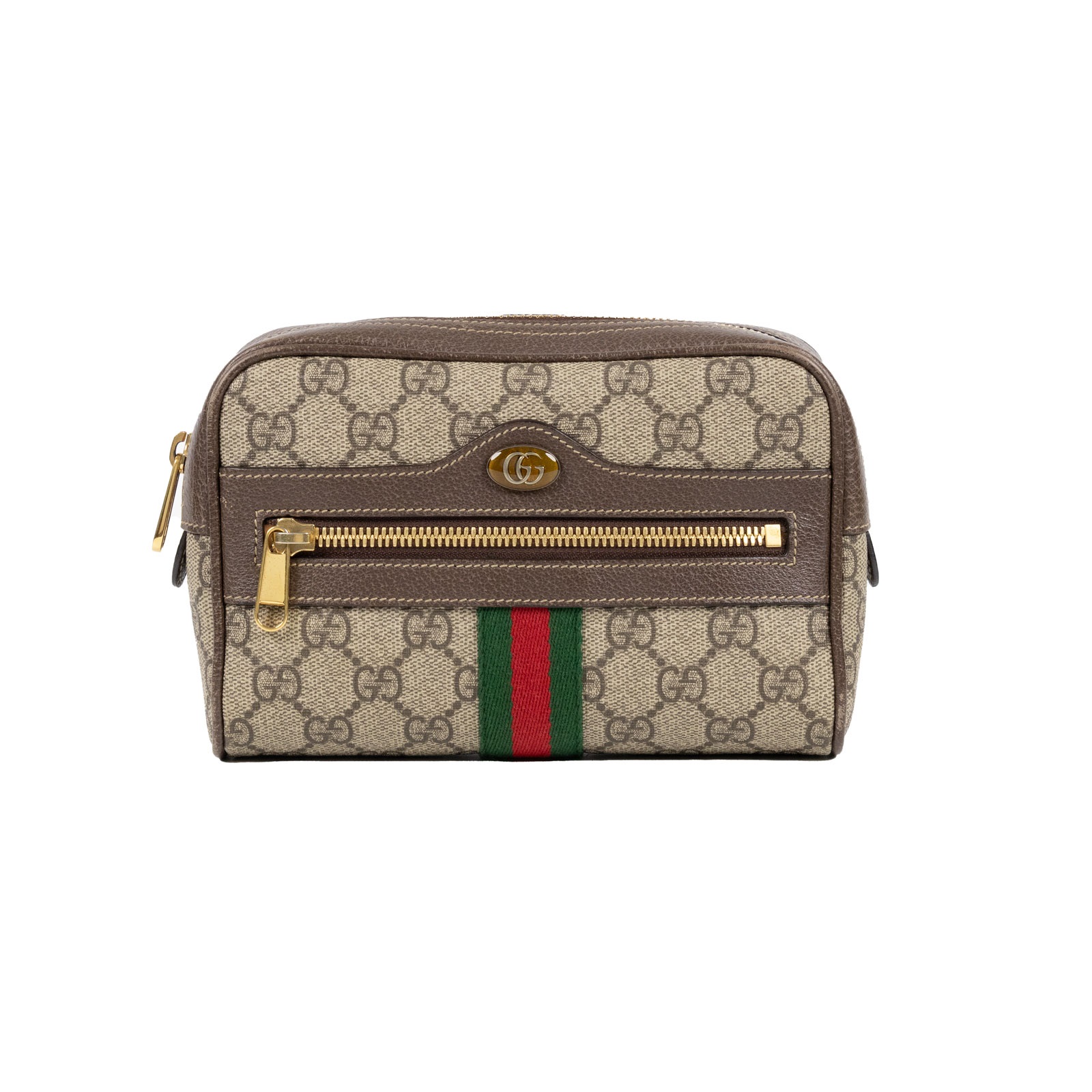 古馳 GUCCI Ophidia 迷你 腰包 517076 棕GG紋腰包 背帶