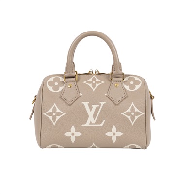 路易威登 LOUIS VUITTON Speedy Bandoulière  20 雙色 手提 斜背 波士頓包 M46575 晶片款  防塵袋