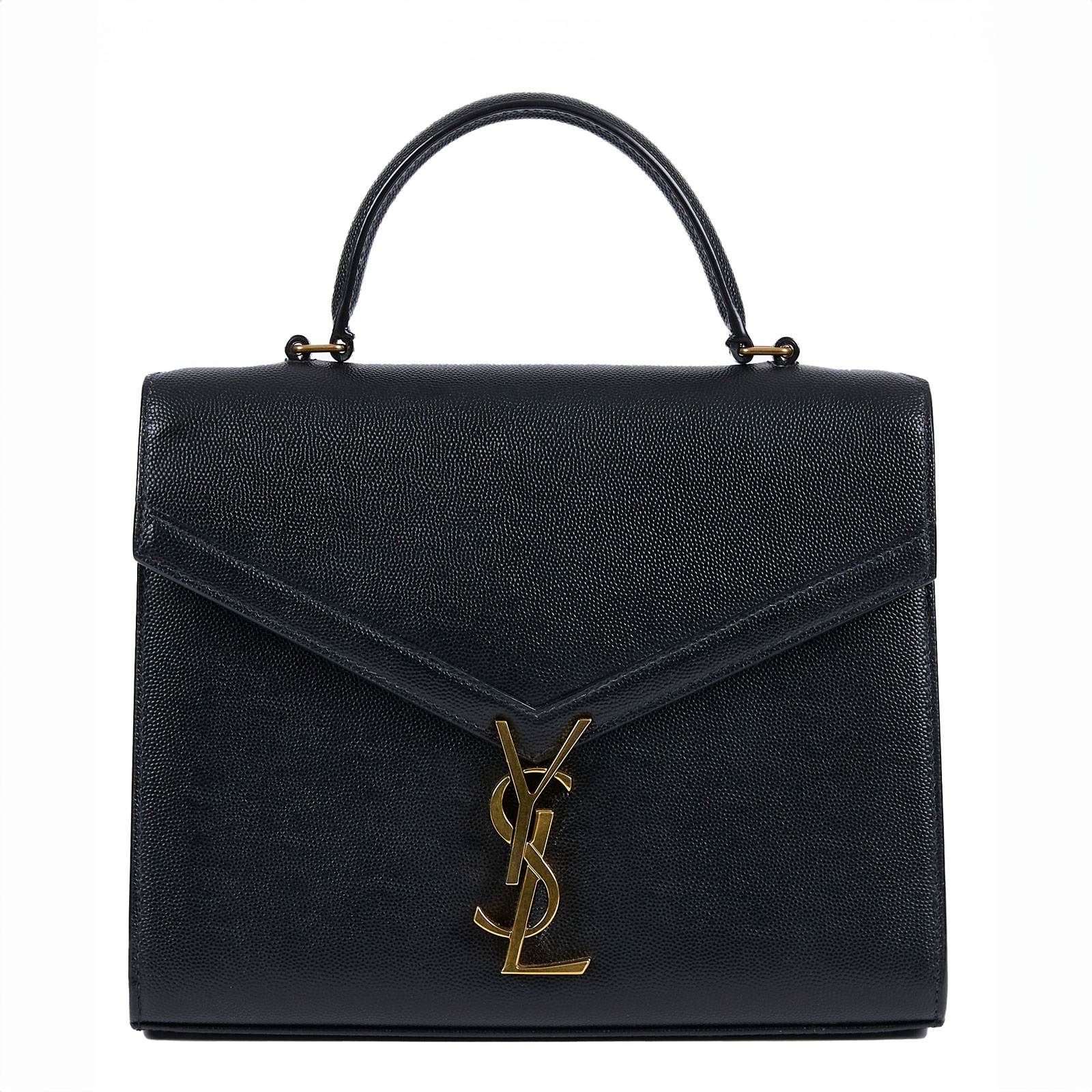 聖羅蘭 YSL SAINT LAURENT cassandra 粒面壓紋皮革 中型 手提包 623931BOW0W  防塵袋/背帶