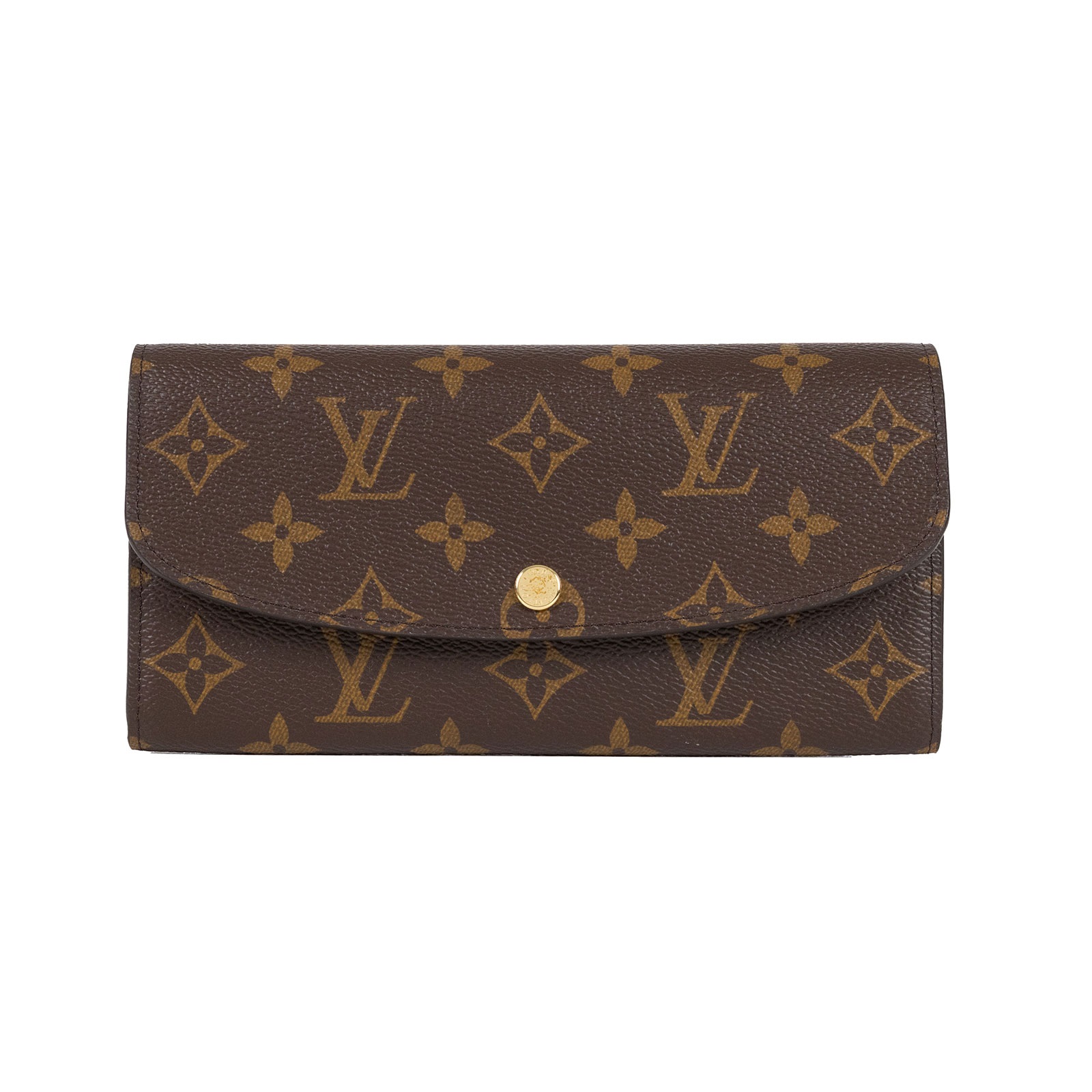 路易威登 LOUIS VUITTON Emilie 長夾 經典帆布 芭蕾粉色 M61289 晶片款 原花內拼粉EMILIE掀蓋長夾 原廠盒子/防塵袋