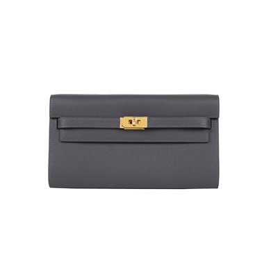愛馬仕 Hermès Kelly to go 長夾肩背包 KLG H084169CC/W TI 008 HM  原廠盒子/防塵袋/背帶