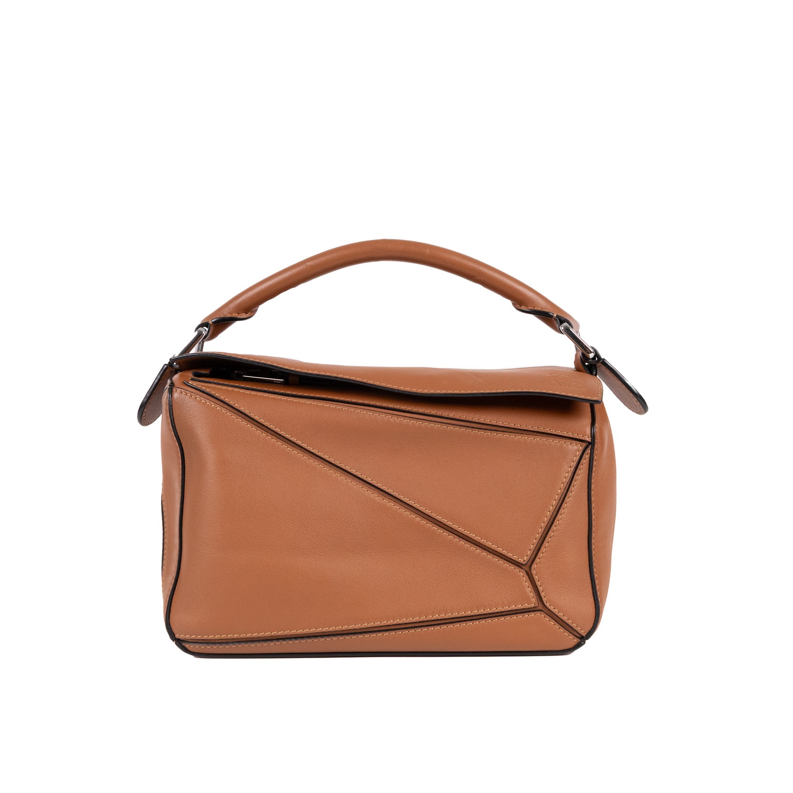 羅意威 LOEWE Small Puzzle bag 肩背 斜背包  焦糖皮革PUZZLE SMALL 防塵袋/背帶