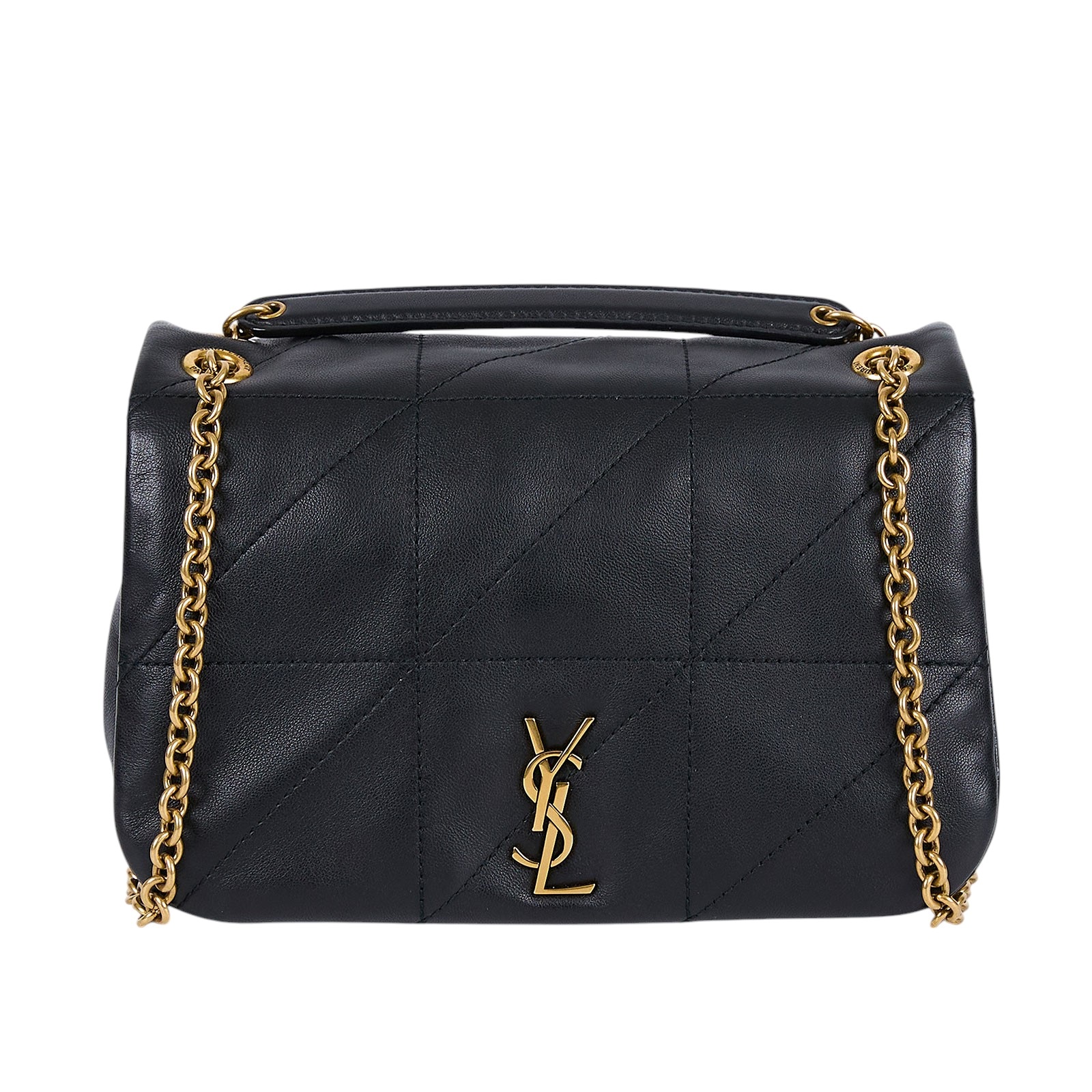 聖羅蘭 YSL SAINT LAURENT Jamie 4.3 小羊皮 迷你 手袋 肩背 手提包 766754AAB32 黑金JAMIE 4.3側背包 無附屬品