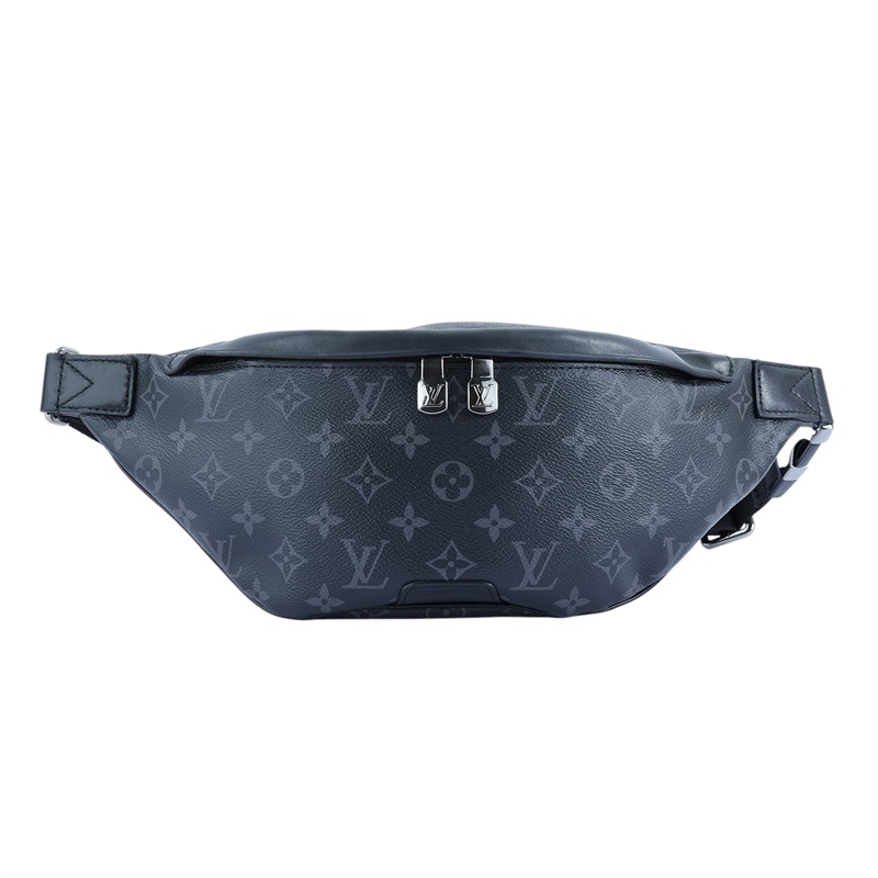 路易威登 LOUIS VUITTON Discovery PM 腰包 Monogram Eclipse 黑色 M46035 晶片款  購買證明