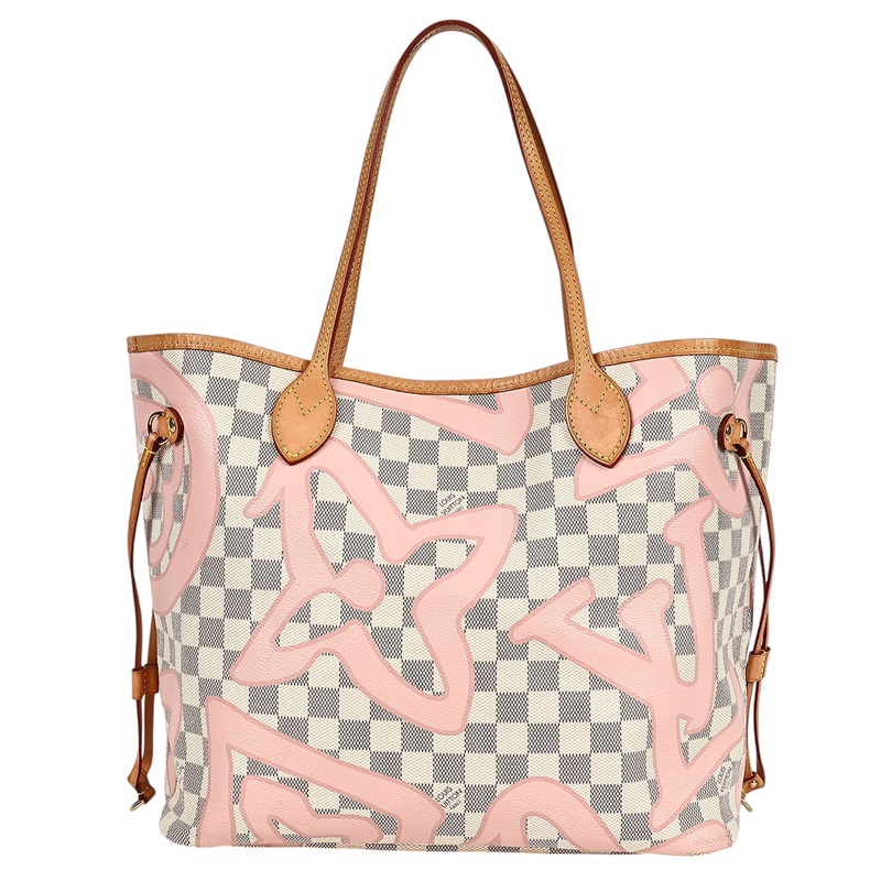 路易威登 LOUIS VUITTON Neverfull MM 粉棋盤格 N41050 ☆粉棋盤格NEVERFULL MM 內袋