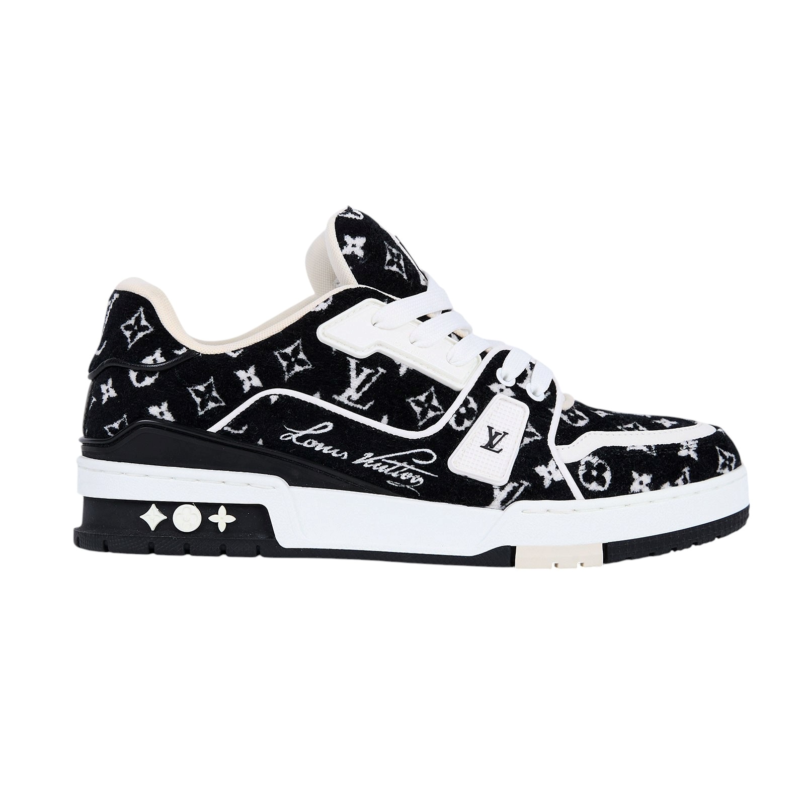 路易威登 LOUIS VUITTON LV Trainer 運動鞋 #05 1ABFT4 黑絨毛Trainer運動鞋#5 防塵袋