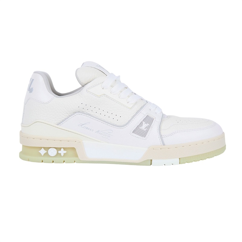 路易威登 LOUIS VUITTON LV Trainer 運動鞋 #06.5 1A8WAU 白皮革Trainer運動鞋#6.5 防塵袋