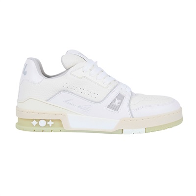 路易威登 LOUIS VUITTON LV Trainer 運動鞋 #06.5 1A8WAU 白皮革Trainer運動鞋#6.5 防塵袋