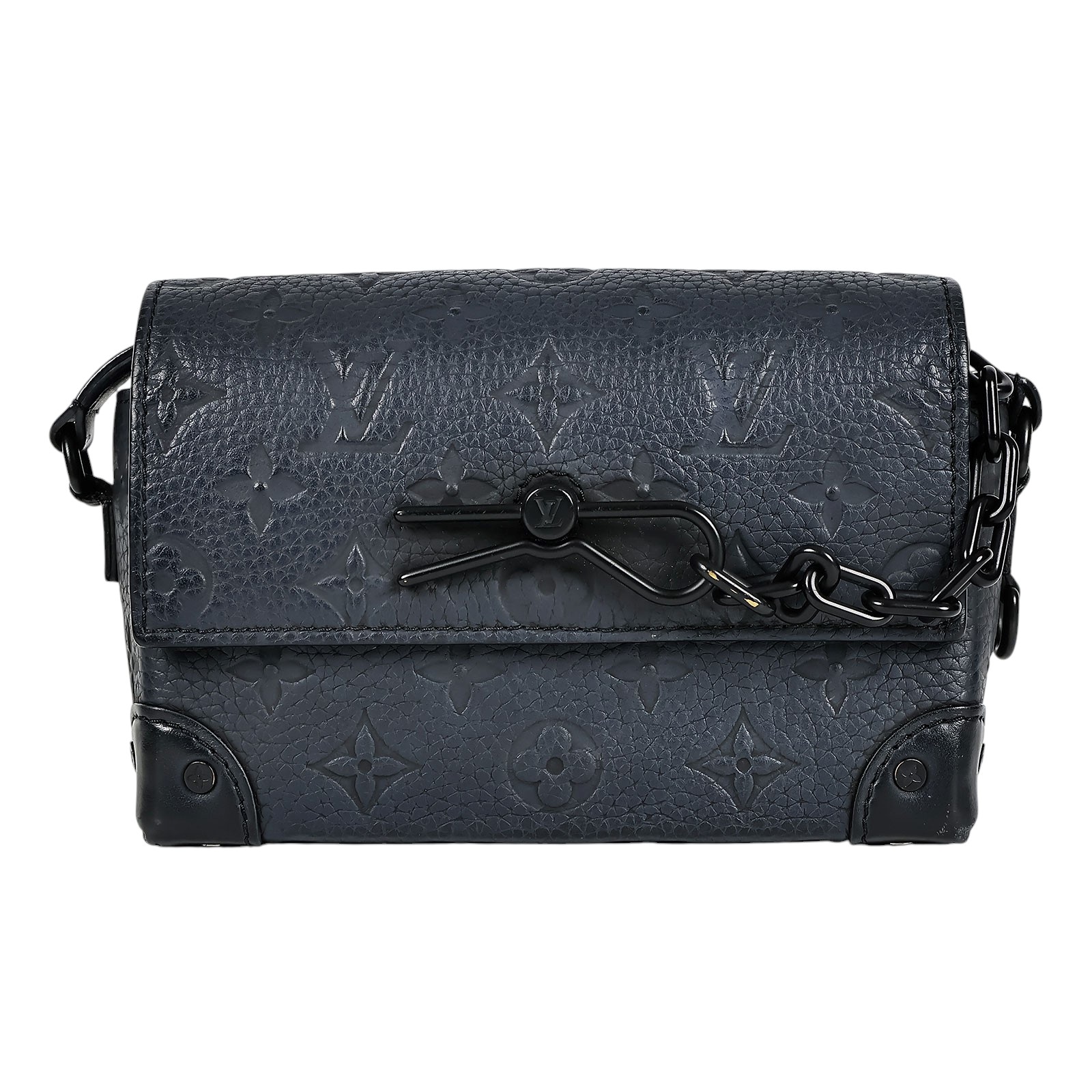 路易威登 LOUIS VUITTON Steamer 隨身 錢包 黑色 M81746 晶片款 黑原花壓紋STEAMER 購買證明