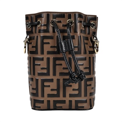 芬迪 FENDI Mon Tresor 皮革 迷你 手袋 8BS010A659 原花FF水桶包MINI 防塵袋/背帶2