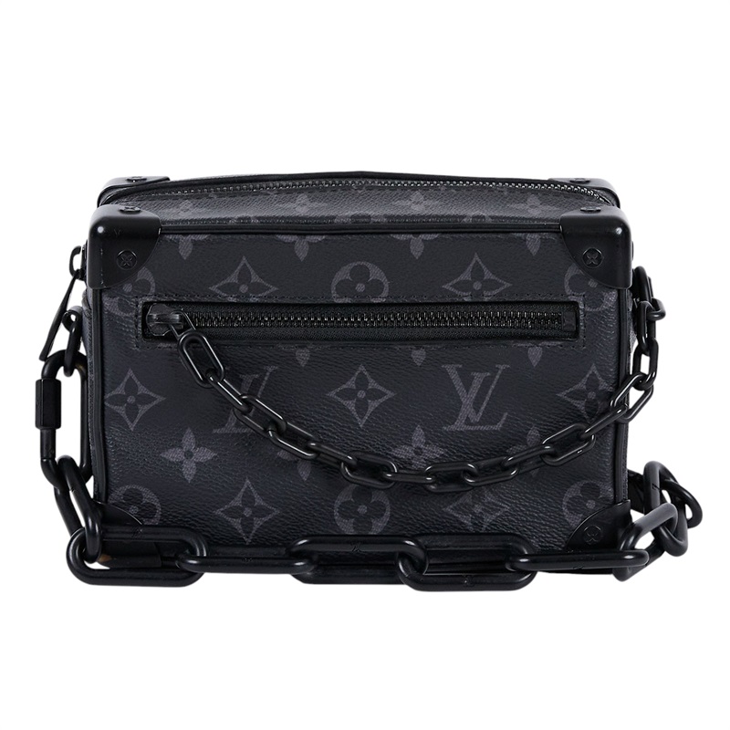 路易威登 LOUIS VUITTON Mini Soft Trunk 迷你 隨身包 黑色 M44735 晶片款 黑原花SOFT TRUNK 購買證明