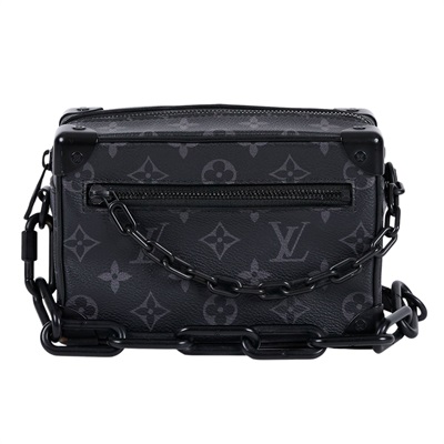 路易威登 LOUIS VUITTON Mini Soft Trunk 迷你 隨身包 黑色 M44735 晶片款 黑原花SOFT TRUNK 購買證明