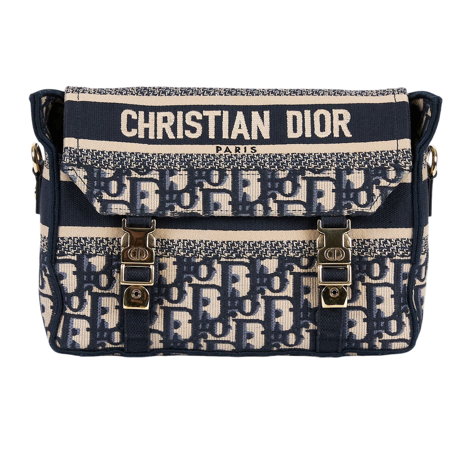 迪奧 CHRISTIAN DIOR Diorcamp 小型 手提 肩背包 M1241ORIW 原花Diorcamp郵差包 原廠盒子/防塵袋/保證卡/背帶