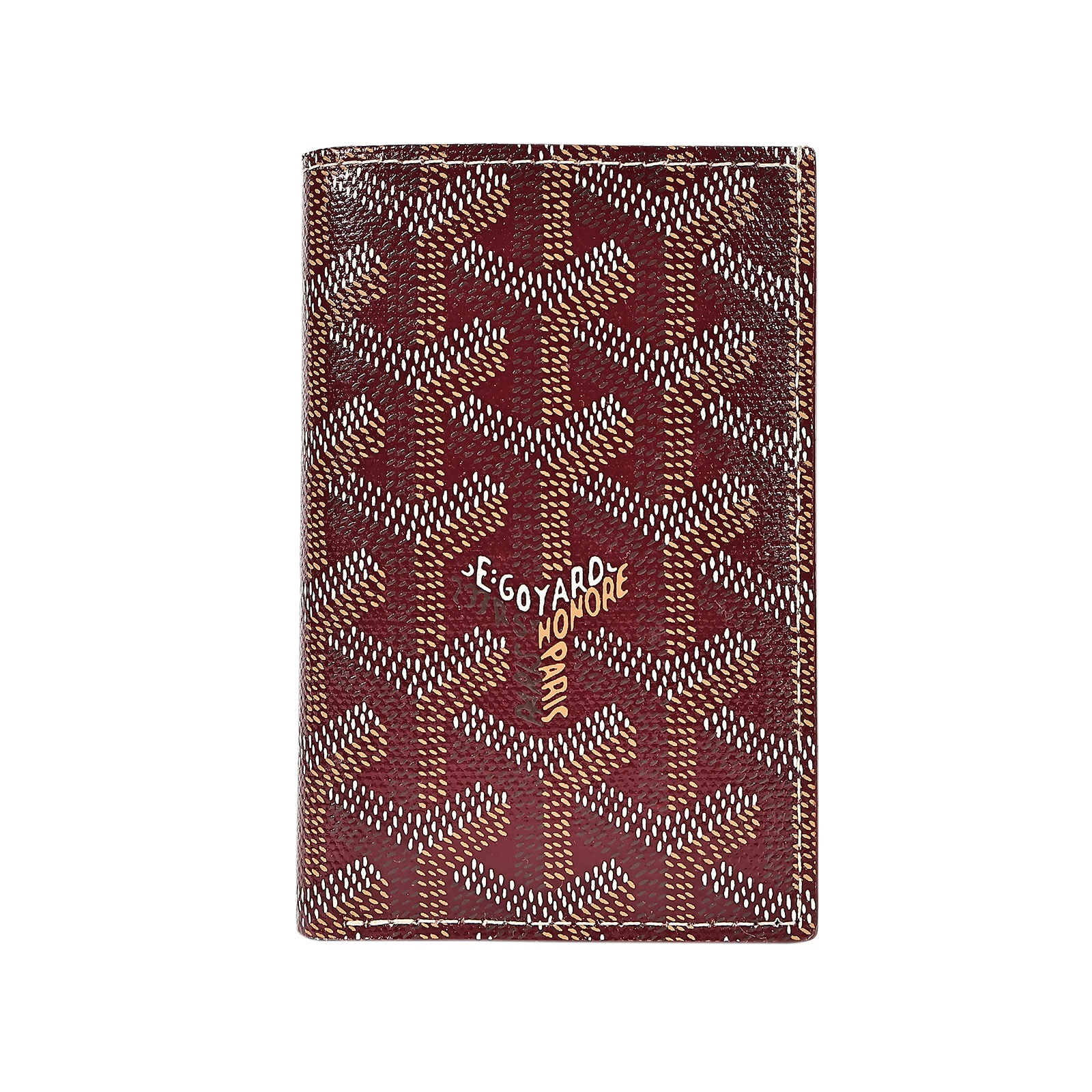 高雅德 GOYARD Saint-Pierre Card Wallet 卡夾 STPIE2PMLTY 酒紅對開卡夾 原廠盒子