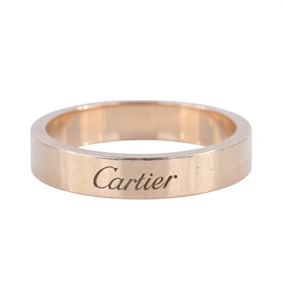 卡地亞 CARTIER C de 婚戒 B4098056 YG 素面戒指#56 原廠盒子/保證卡
