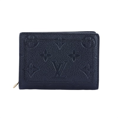 路易威登 LOUIS VUITTON Cléa 柔軟粒面壓花牛皮 錢包 短夾 黑色 M80151 晶片款 黑原花壓紋CLEA二折短夾 原廠盒子/防塵袋